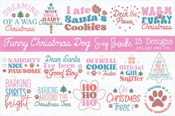 Review: Funny Christmas Dog Saying SVG Bundle for Embroidery