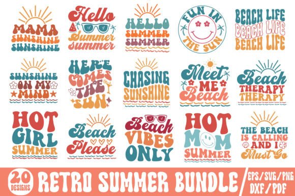 Reviewing the Retro Summer SVG Bundle for Embroidery
